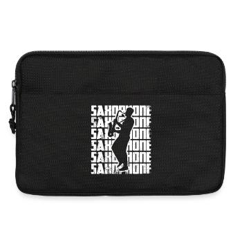 Lustiges Saxophon - Laptoptasche 13" - Schwarz - Vorne