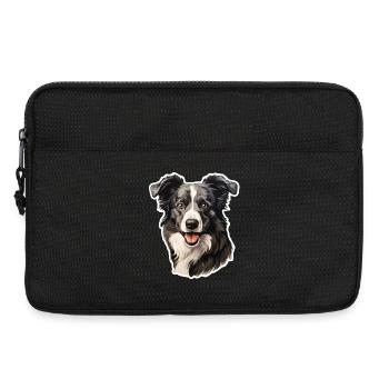 Border Collie - Laptop bag 13" - black - Front