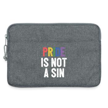 LGBTQ Pride Month - Pride ist keine Sünde - Laptoptasche 13" - Grau meliert - Vorne