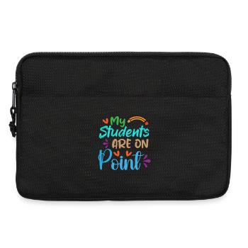 Meine Schüler sind On Point - Laptoptasche 13" - Schwarz - Vorne