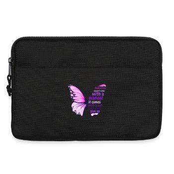 Demenzpfleger Schmetterling - Laptoptasche 13" - Schwarz - Vorne