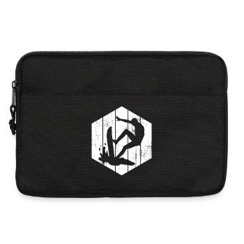 Croquis de surfeur - Sacoche pour ordinateur portable 13 pouces - noir - Devant