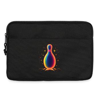 Retro Bowling Pin - Laptop bag 13" - black - Front