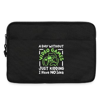 Gaming Gamer Videospiele - Laptoptasche 13" - Schwarz - Vorne