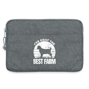Ich habe die beste Ziegenfarm - Laptoptasche 13" - Grau meliert - Vorne