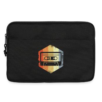 Retro 80s Cassette - Laptop bag 13" - black - Front