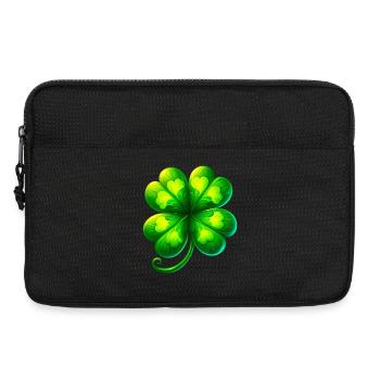 Trèfle à quatre feuilles - Sacoche pour ordinateur portable 13 pouces - noir - Devant