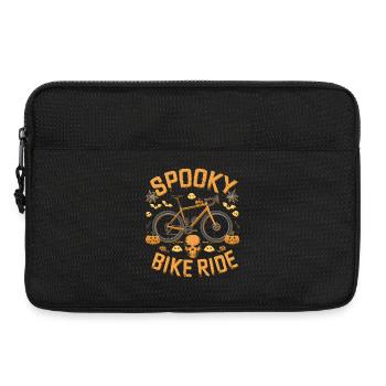 Gruseliges Halloween-Fahrradtour-Design - Laptoptasche 13" - Schwarz - Vorne