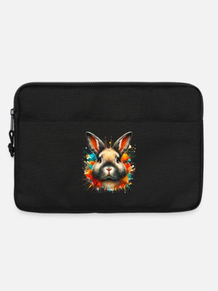 Kaninchen - Laptoptasche 13" - Schwarz