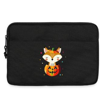 Halloween citrouille et renard pour un joyeux Halloween - Sacoche pour ordinateur portable 13 pouces - noir - Devant