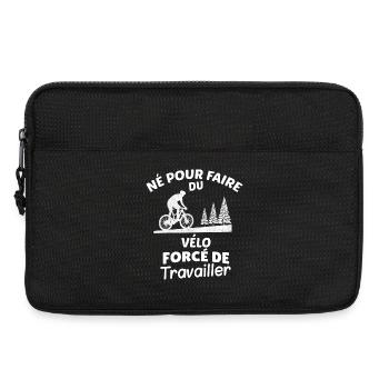 Bike committed to nature and work - Laptop bag 13" - black - Front