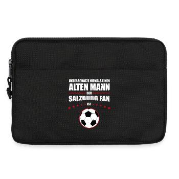 Alter Mann - Salzburg Fan | Retro Vintage Design - Laptoptasche 13" - Schwarz - Vorne