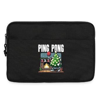 Tennis de table Arbre de Noël Costume Arbre de Noël - Sacoche pour ordinateur portable 13 pouces - noir - Devant