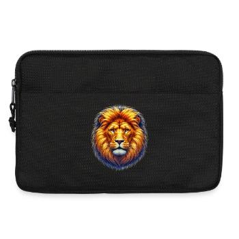 Löwe - Laptoptasche 13" - Schwarz - Vorne
