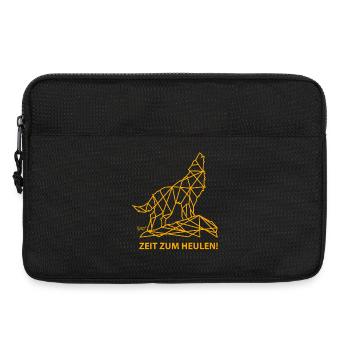 Bronko55 No.77 – Wolf "Time to Howl" - Laptop bag 13" - black - Front