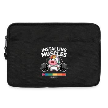 Licorne soulève des poids Chargement - Sacoche pour ordinateur portable 13 pouces - noir - Devant