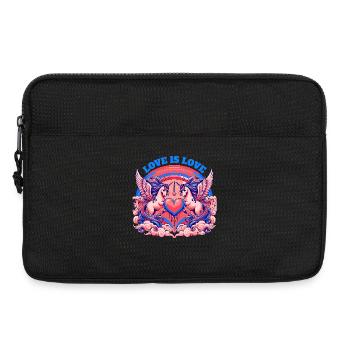 Love is Love Blau - Laptoptasche 13" - Schwarz - Vorne