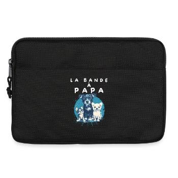 Bande à Papa: Chiots et Chien - Sacoche pour ordinateur portable 13 pouces - noir - Devant