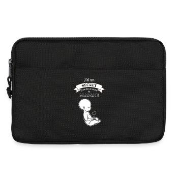 Mommy's Secret: Baby in the Belly - Laptop bag 13" - black - Front