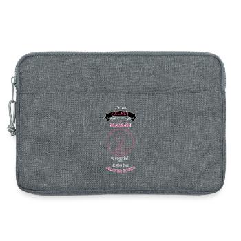 Secret Maman Grande Sœur - Sacoche pour ordinateur portable 13 pouces - gris chiné - Devant
