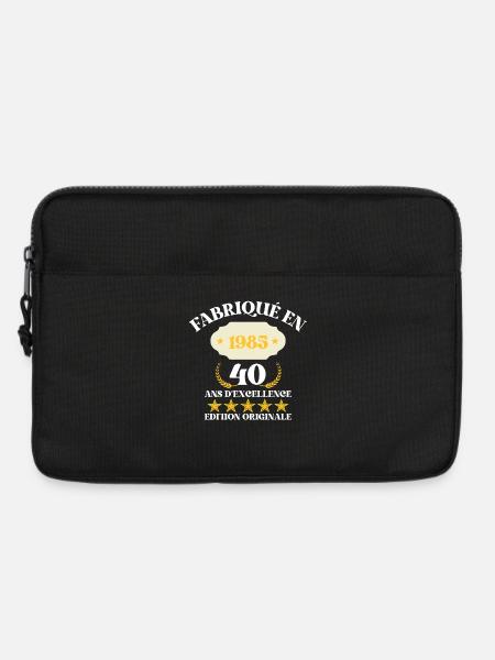 Hergestellt im Jahr 1985 – 40 Jahre Exzellenz - Laptoptasche 13" - Schwarz