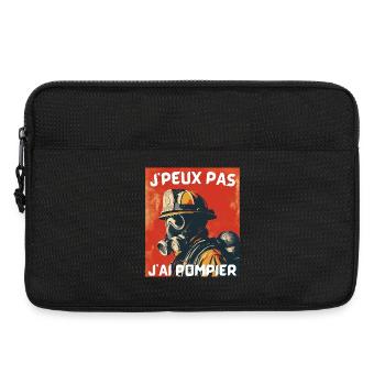 Pompier masqué – J'peux pas - Sacoche pour ordinateur portable 13 pouces - noir - Devant