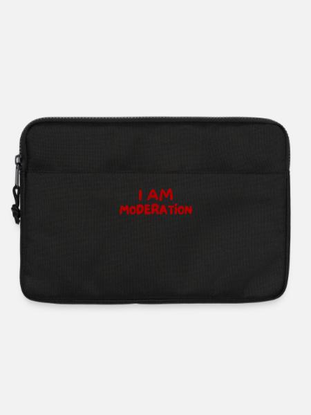 I Am Moderation - Laptop bag 13" - black