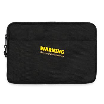 Avertissement : plaintes excessives - Sacoche pour ordinateur portable 13 pouces - noir - Devant