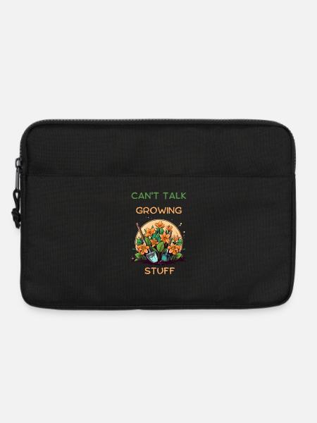 Cant Talk Growing Stuff Garden Floral Tee - Laptop bag 13" - black