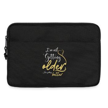 Not Getting Older, Getting Better - Laptop bag 13" - black - Front