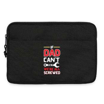Dad Fix-It Humor Tee - Laptop bag 13" - black - Front
