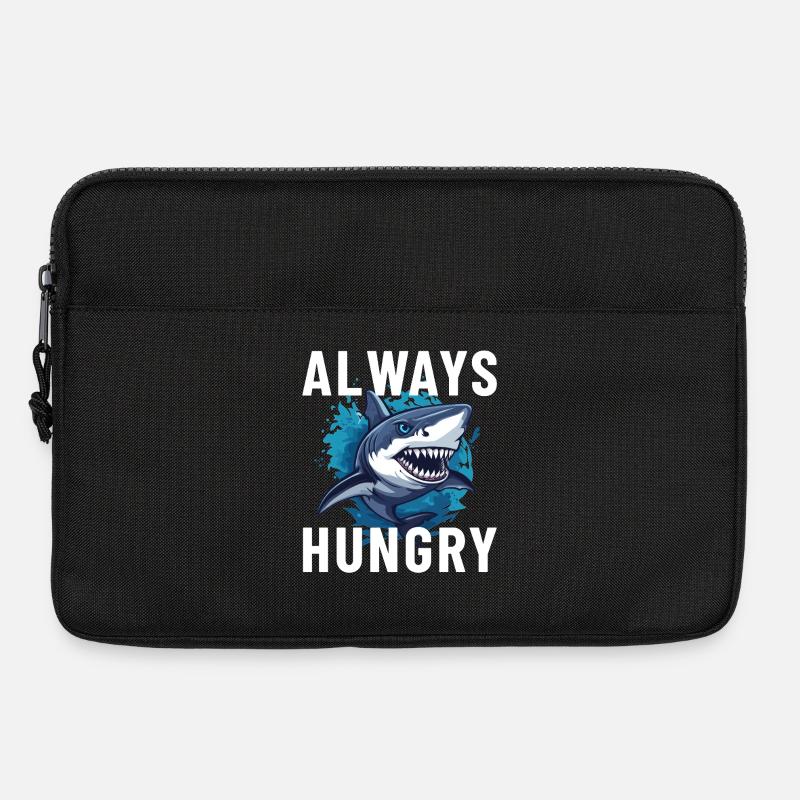 Immer hungriger Hai - Laptoptasche 13" - Schwarz
