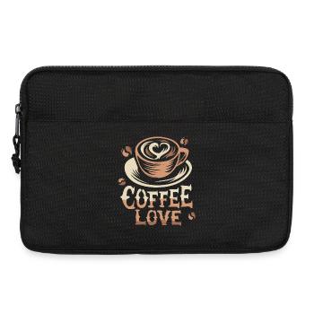 Coffee Love – Perfekte Kunst für Kaffeeliebhaber - Laptoptasche 13" - Schwarz - Vorne