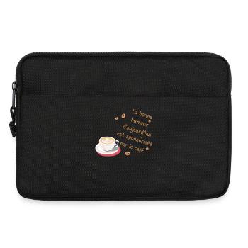 Bonheur Café d'aujourd'hui - Sacoche pour ordinateur portable 13 pouces - noir - Devant