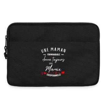 Maman Formidable et Mamie Exceptionnelle - Sacoche pour ordinateur portable 13 pouces - noir - Devant