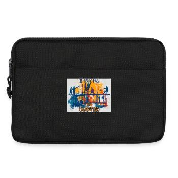 Je peux pas j'ai chantier - Sacoche pour ordinateur portable 13 pouces - noir - Devant