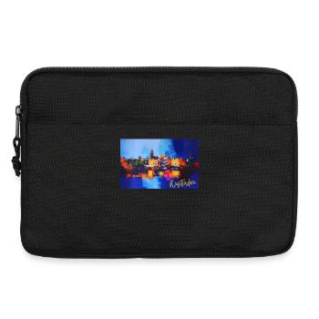 Amsterdam urbane, farbenfrohe Reflexionen - Laptoptasche 13" - Schwarz - Vorne