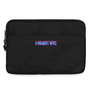 Neon Heart NYC Retro-Typografie - Laptoptasche 13" - Schwarz - Vorne