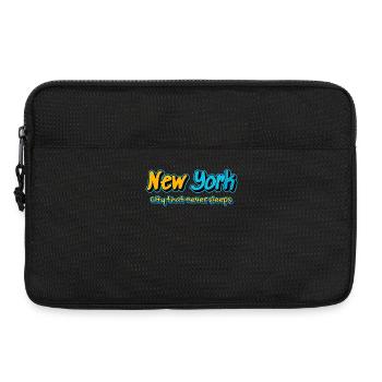 Nuits de graffiti à New York - Sacoche pour ordinateur portable 13 pouces - noir - Devant