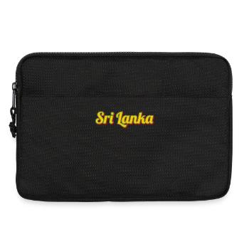 Sri Lanka Retro-Schrift in Farbe - Laptoptasche 13" - Schwarz - Vorne