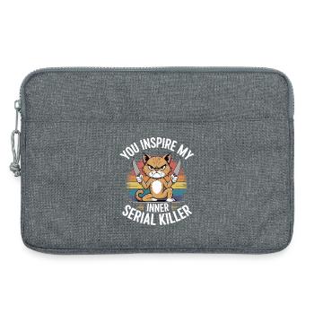 Tu inspires le tueur en série qui sommeille en moi - Sacoche pour ordinateur portable 13 pouces - gris chiné - Devant
