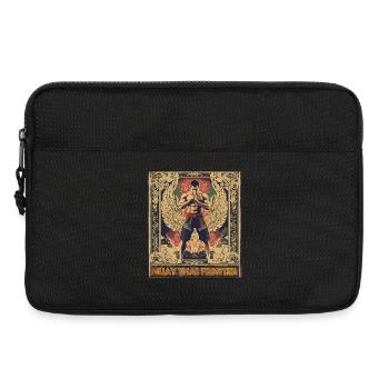 Geflügelter Muay-Thai-Kämpfer - Laptoptasche 13" - Schwarz - Vorne