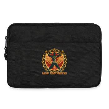 Muay Thai Kriegerflügel-Emblem - Laptoptasche 13" - Schwarz - Vorne