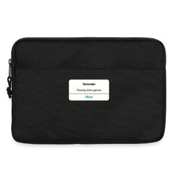 C’est parti ! T-shirt - Cadeau parfait pour les joueurs - Sacoche pour ordinateur portable 13 pouces - noir - Devant