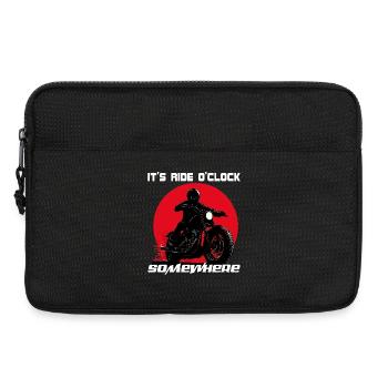 Cycliste Ride O’Clock - Sacoche pour ordinateur portable 13 pouces - noir - Devant