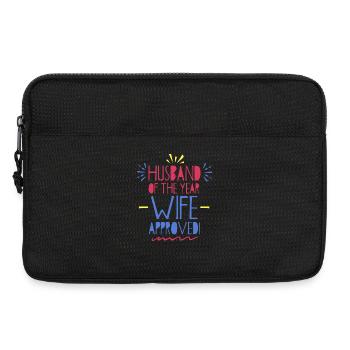 Husband Of The Year Wife Approved - Laptop bag 13" - black - Front