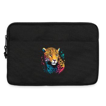 Jaguar Kopf GERENDERT - Laptoptasche 13" - Schwarz - Vorne