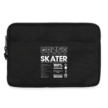 Bold Skateboard Outdoor Print - Laptop bag 13" - black - Front