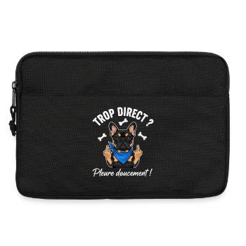 Coole Französische Bulldogge - Laptoptasche 13" - Schwarz - Vorne