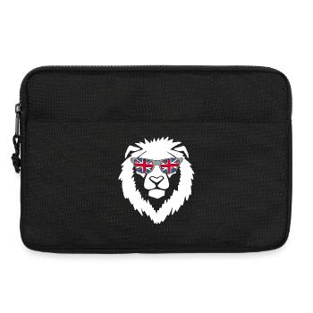 Weißer britischer Löwe - Laptoptasche 13" - Schwarz - Vorne